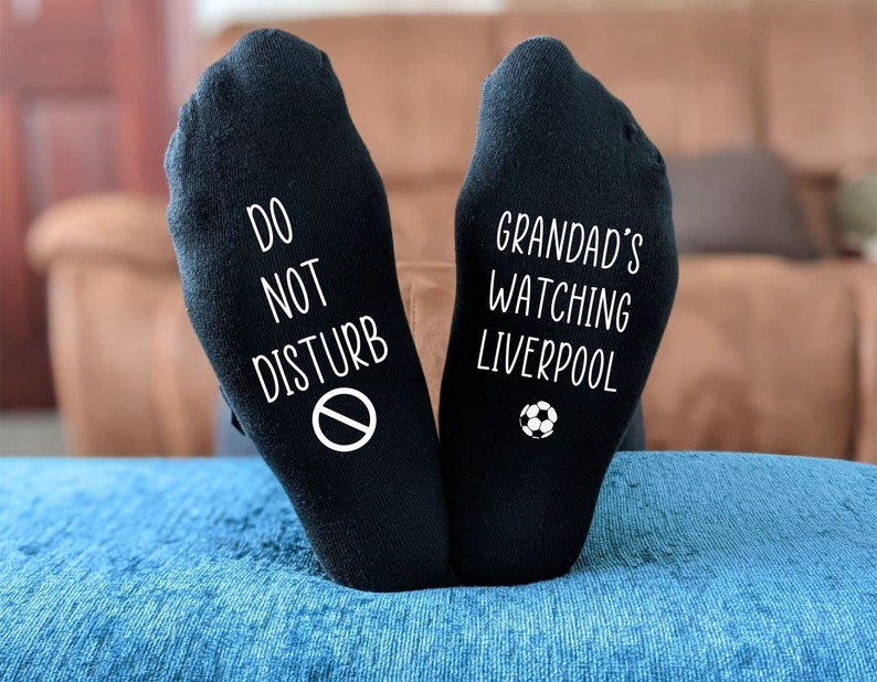 Personalised Do Not Disturb Liverpool Name Socks Printed and Personalised Men's Gift Birthday Gift Christmas Gift Father's Day Gift image 4