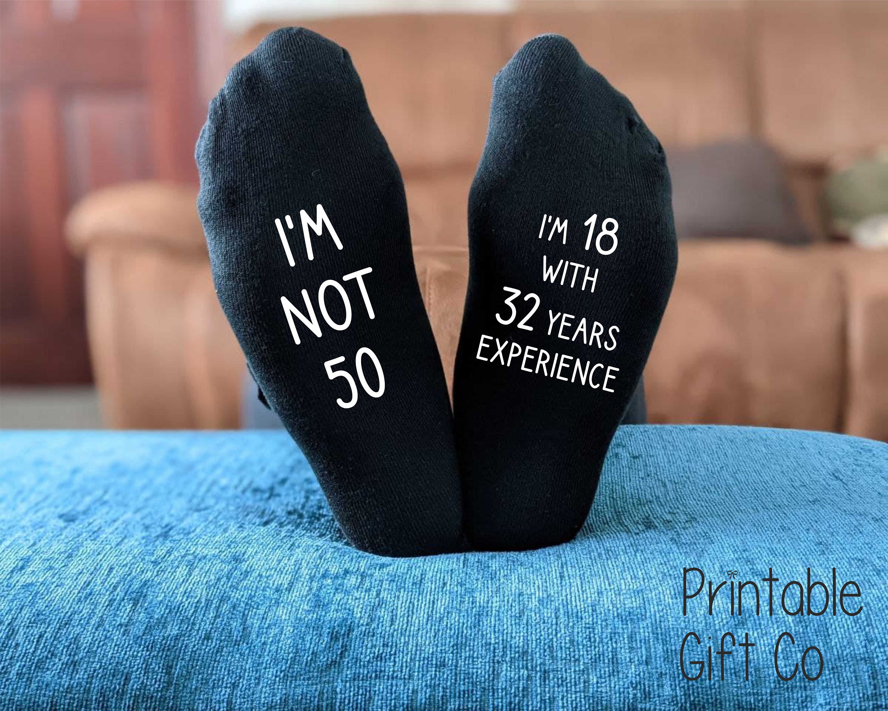 30th Birthday Socks I'm Not 30 I'm 18 With 12 Years - Etsy