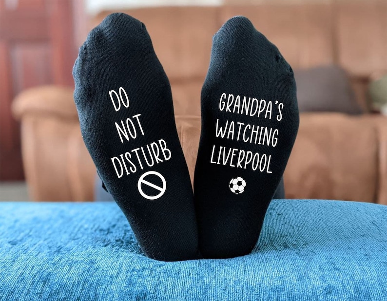 Personalised Do Not Disturb Liverpool Name Socks Printed and Personalised Men's Gift Birthday Gift Christmas Gift Father's Day Gift image 5