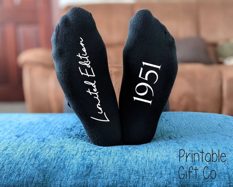 30th Birthday Printed Men/'s and Ladies Novelty GIFT 40th Birthday Limited Edition 2001 20th Birthday Socks All years available