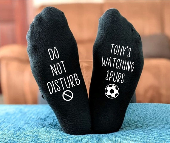 Personalised Do Not Disturb Spurs Tottenham Name Socks - Etsy UK