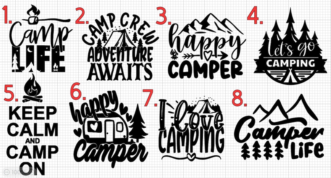 Camping Decals Car Stickers Bumper Stickers LIVE LOVE CAMP Etsy