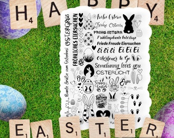 Easter candle tattoos | PDF template for candles water slide | Sayings stick candles pillar candles | Decorate candles | To print