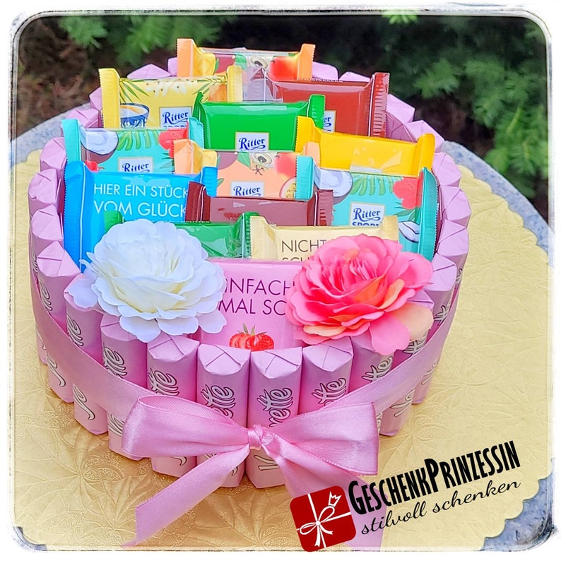 Yogurette cake knighthood birthday gift chocolate cake pralines cake Mother's Day gift Valentine's Day gift thank you image 1
