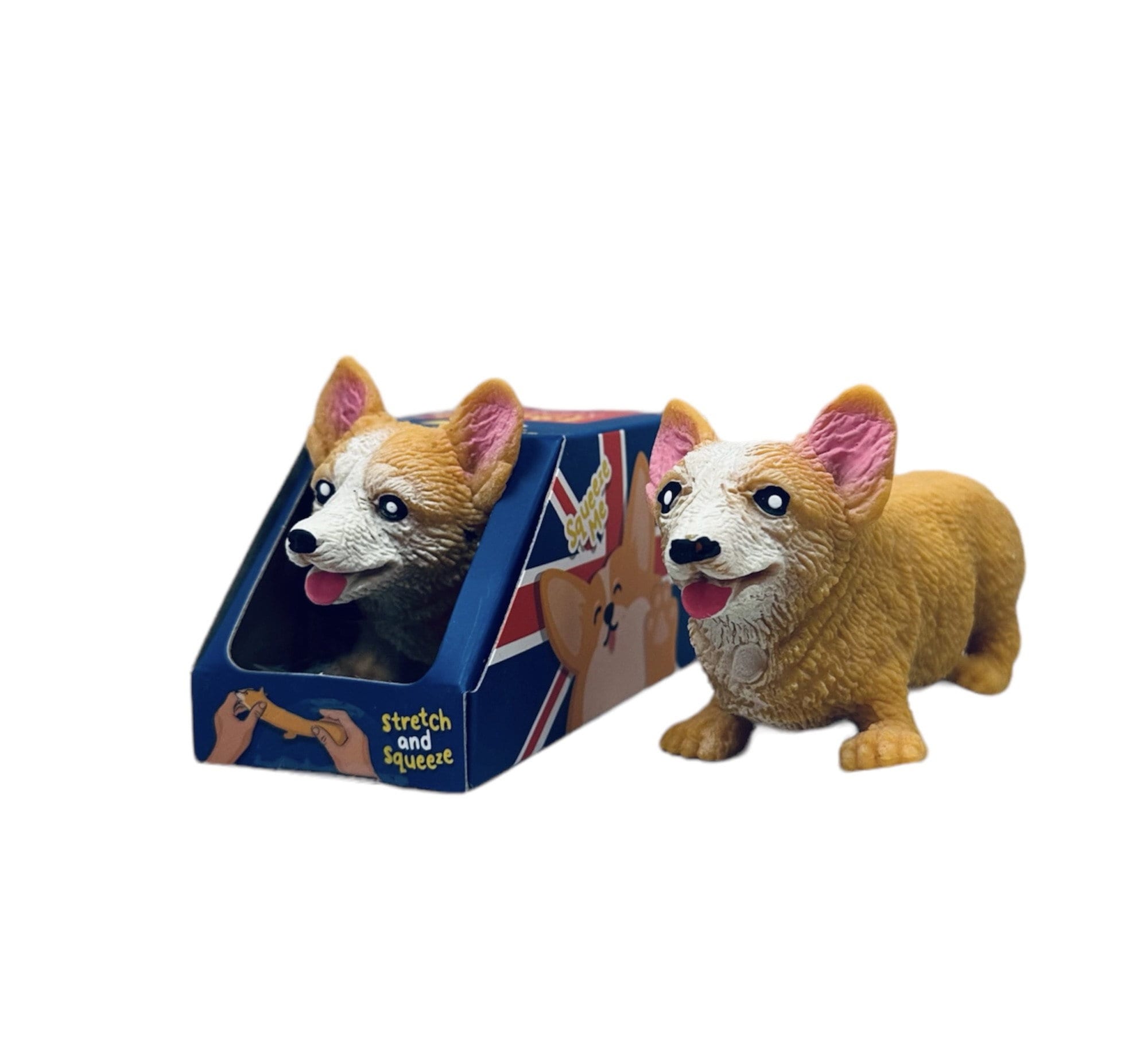 Stretchy Corgi Toy Queen Elizabeth II the Queen's Corgi Relief From Stress,  Anxiety and Boredom 