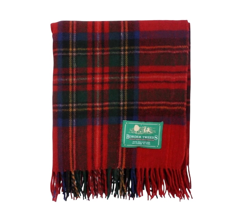 100 Wool Tartan Blanket MADE IN SCOTLAND Etsy