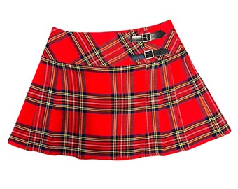 Ladies Tartan Billie Kilt Skirt - Available in size 6UK to 20UK - Ladies Fashion Skirt - Skirt - Scottish Billie Kilt -