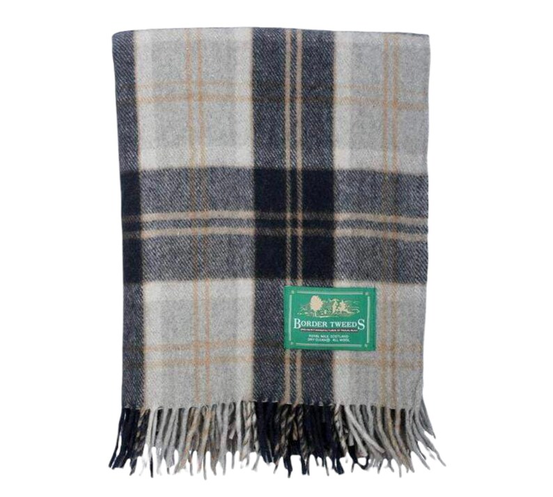 100 Wool Tartan Blanket MADE IN SCOTLAND Etsy