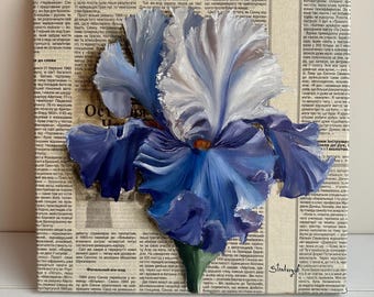 アイリスの絵画 花の芸術 花の絵画 ブーケ ガーデン ボタニカル