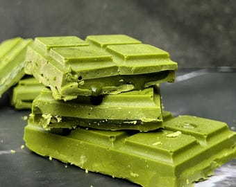 Premium Organic Matcha Chocolate Bar | Ceremonial Grade Japanese | Healthy Dessert Snack Treats Candy | Clean Ingredients White Dark Cocoa