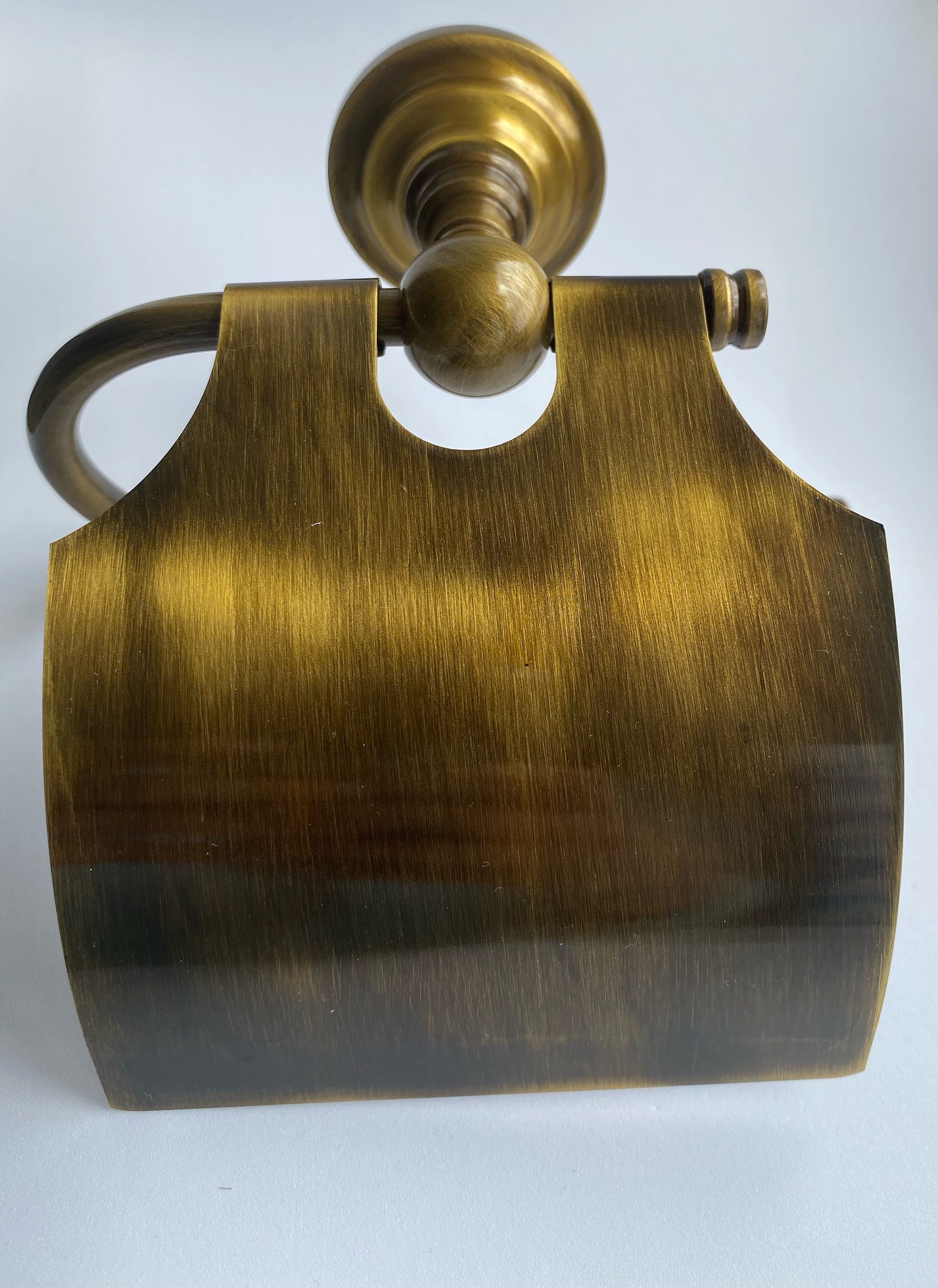 Antique Toilet Paper Holder with Cover Bathroom Roll paper Etsy