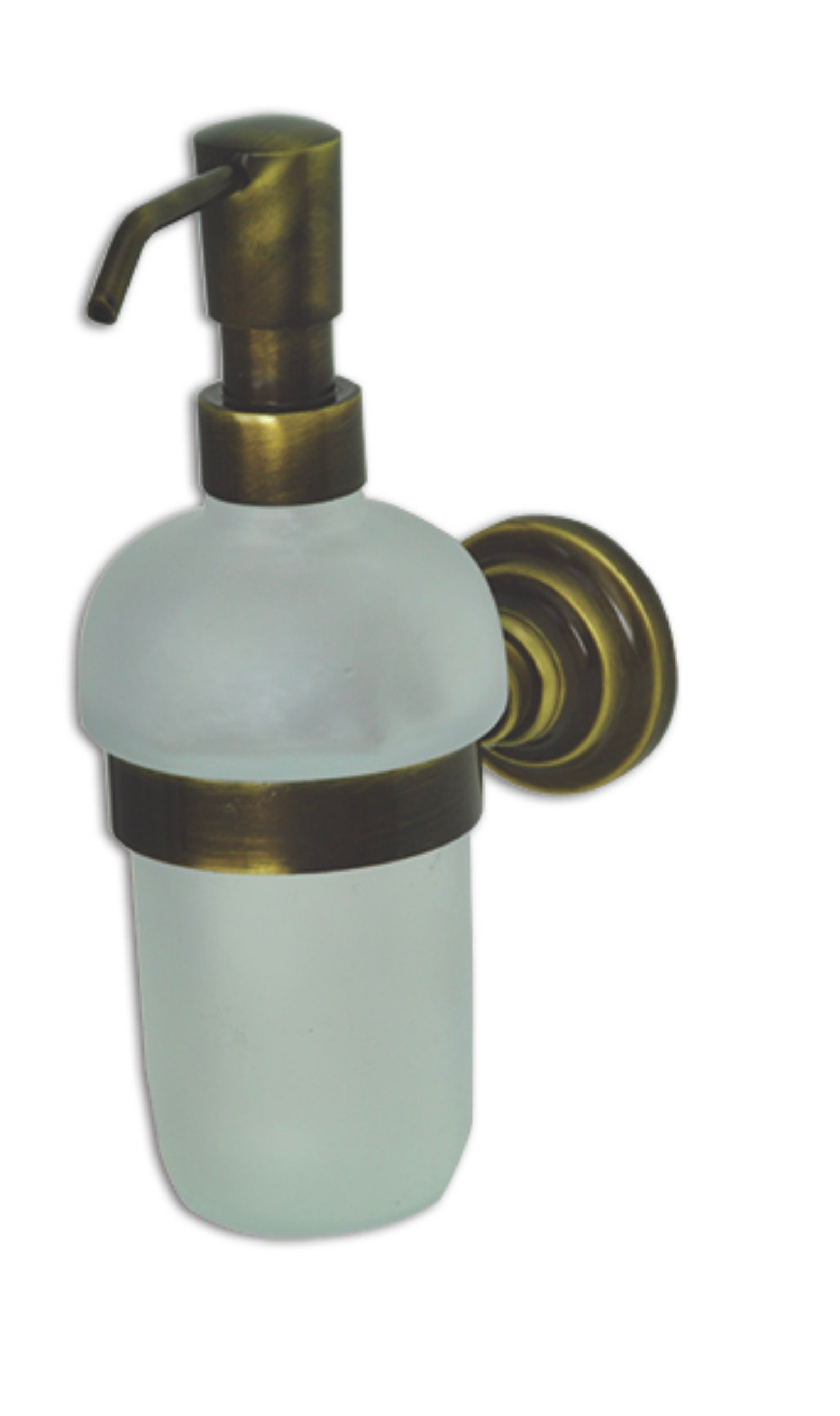 Vintage Liquid Soap Dispenser Antique Frosted Glass Wall Etsy