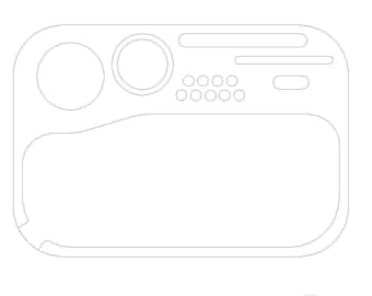 Custom Rolling Tobacco Tray SVG, DXF File