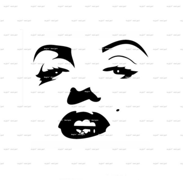 Fichier de coupe SVG Marilyn Monroe