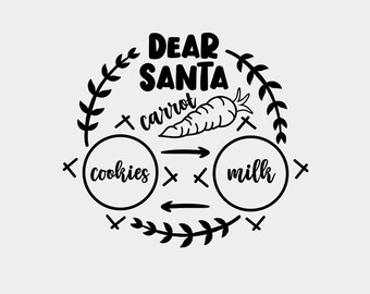 Dear Santa Tray SVG cut file