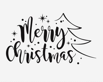 Merry Christmas SVG Cut File