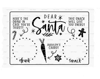 Dear Santa Tray SVG cut file
