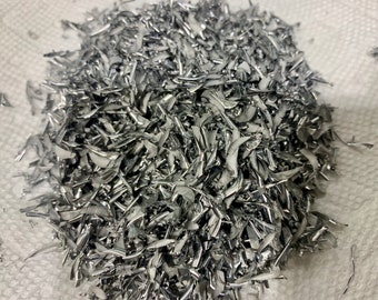 Bag of Aluminum Shavings Metal Shavings Aluminum Confetti Metal Confetti CNC Shavings Metal Craft
