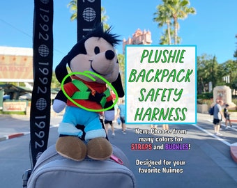 Backpack Harness Designed for Nuimos: to secure your Nuimos or small size plushies to your bag or body strap! Fixed Fit Choose Custom Colors