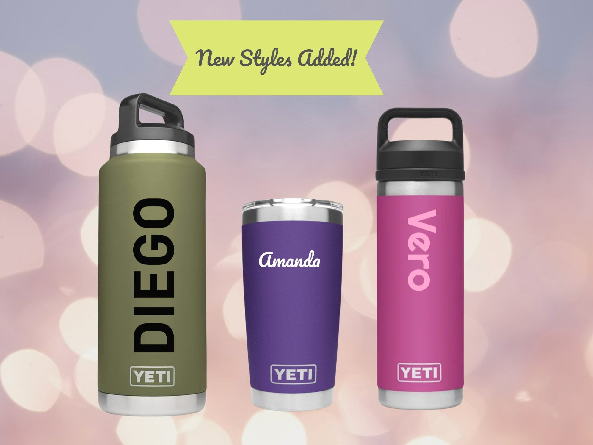 Name Decal Stickers | Yeti Decal | Bottle Decal | Pick a Color! | Any…