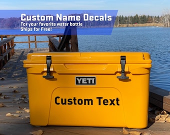 Custom Name Decal: Personalized Vinyl Sticker for Cooler, Tumbler, Laptop