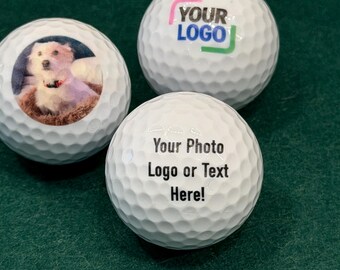 Custom UV Printed Golf Balls | Personalized Photo Logo Text Bachelor Party Gift
