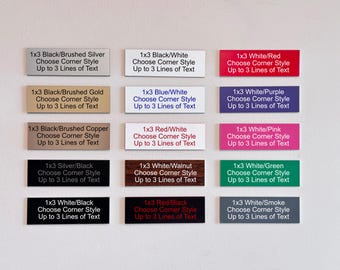 Custom Engraved 1"x3" Plaque: Personalized Name Plate, Pet Memorial