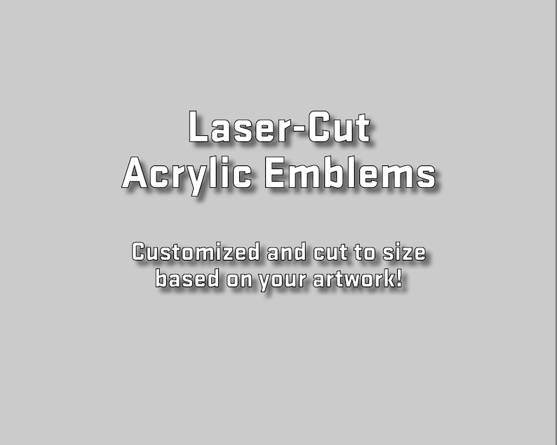 Custom Artwork Laser Cut With Carsafe Adhesive Etsy