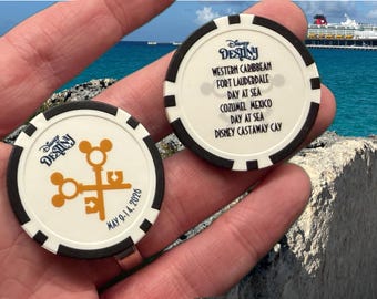 Custom DCL Poker Chips - Personalized Fish Extender Poker Chips - 2-sided with Personalization