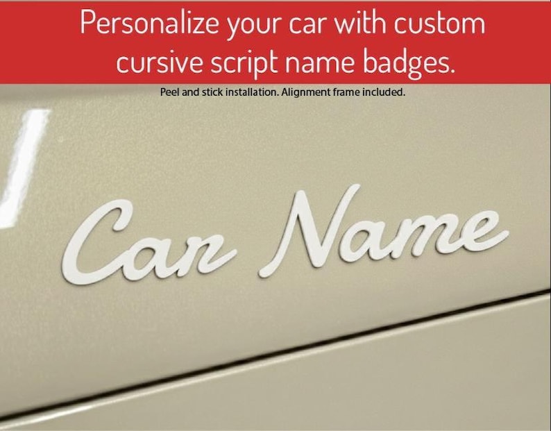 Custom Script Emblem Badge: Classic Truck Trim With Your ...