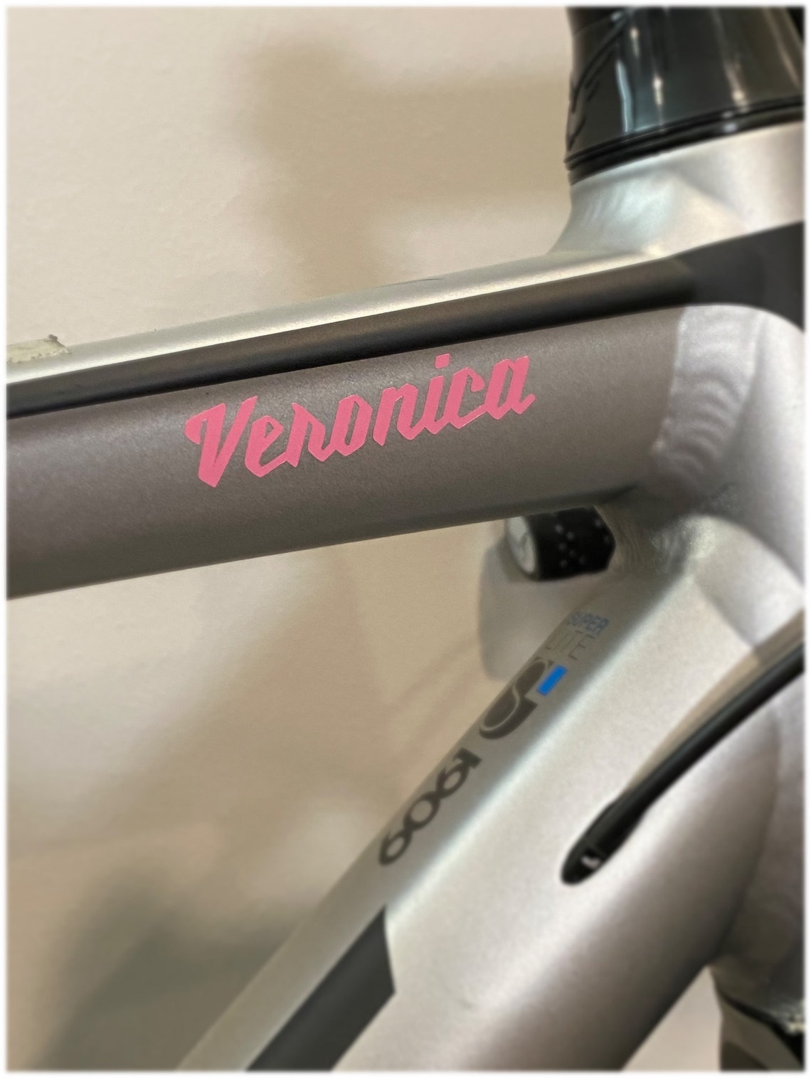 2 Custom Decals for Bike Frame Custom and Personalized Bike Etsy