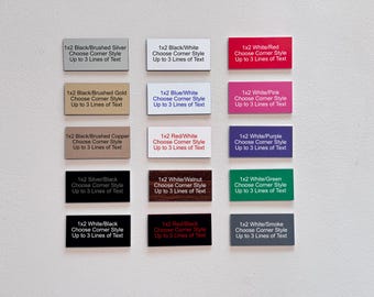 Custom Engraved 1"x2" Plaque: Personalized Name Plate, Pet Memorial