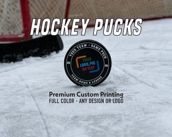 Personalized UV Printed Hockey Puck for Team Awards and Logos