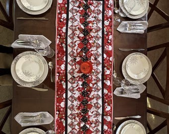 Christmas Snowman Table Runner