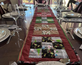 Christmas Patchwork Table Runner