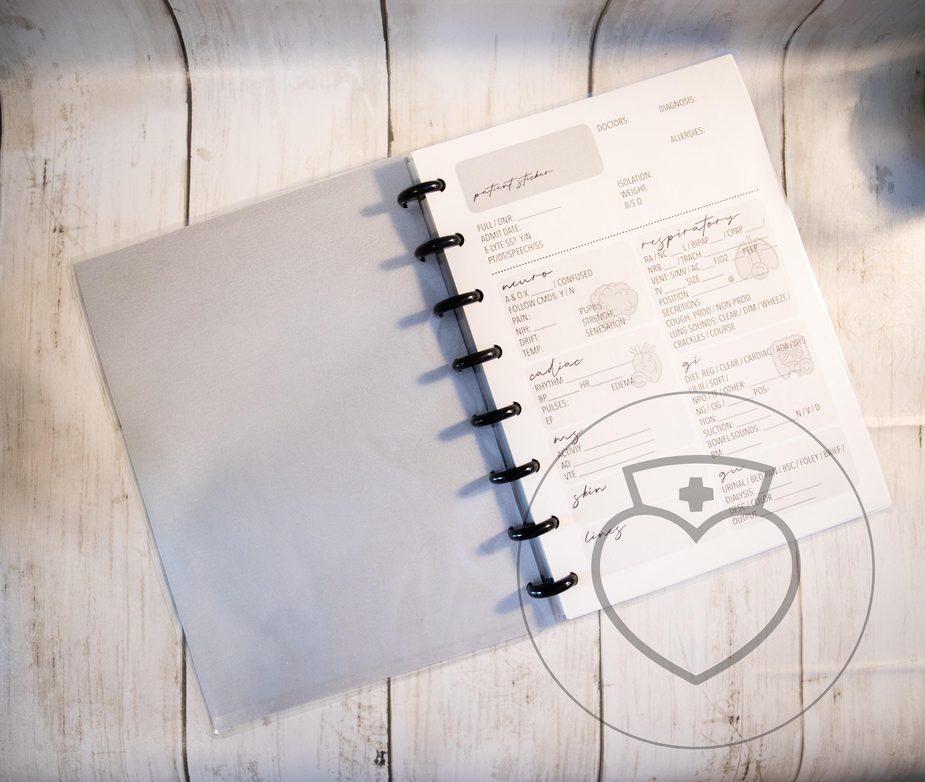 Nursing report book / nurse report sheet / single patient Etsy