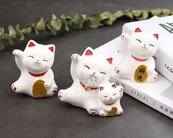 Lucky Cat Silicone Mold-Lucky Cat Resin Mold-Cartoon Kat Sleutelhanger Mold-Lucky Cat Hanger Mold-Aromatherapie Gips Mold