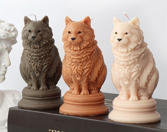 Cat Statue Silicone Mold-Standing Cat Candle Mold-Animal Cat Candle Mold-Cat Figurine Mold-Jesmonite Gypsum Decor Mold-Handmade Soap Mold