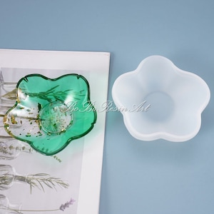 Small Dish Silicone Mold-Flower Petal Dish Mold-Storage Dish Resin Mold-Jewelry Trinket Dish Mold-Epoxy Resin Art Mold-Home Decor Mold