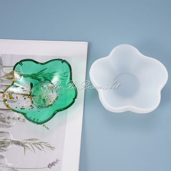 Small Dish Silicone Mold-Flower Petal Dish Mold-Storage Dish Resin Mold-Jewelry Trinket Dish Mold-Epoxy Resin Art Mold-Home Decor Mold
