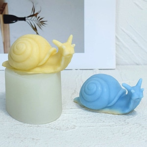 3D Snail Fondant Silicone Mold-Animal Snail Candle Mold-Snail Resin Mold-Snail Chocolate Cake Decor Mold-DIY Aromatherapy Plaster Mold