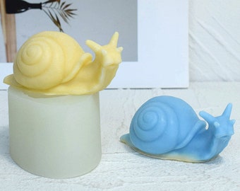 3D Snail Fondant Silicone Mold-Animal Snail Candle Mold-Snail Resin Mold-Snail Chocolate Cake Decor Mold-DIY Aromatherapy Plaster Mold