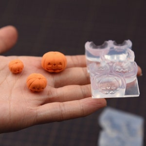 Moules Silicone Citrouille Halloween - 2 Pièces Pour Résine Et Bougies