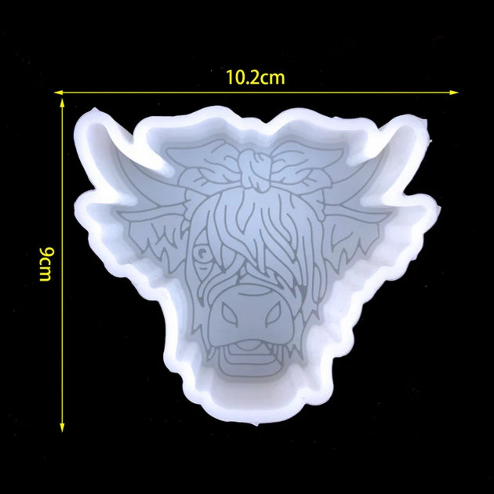 Highland Cow Freshie Moldcow Car Freshie Moldsilicone Etsy