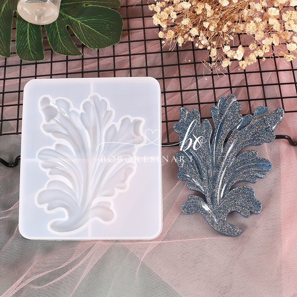 Large Leaf Silicone MoldLeaf Resin MoldSeaweed Fern Leaf Etsy