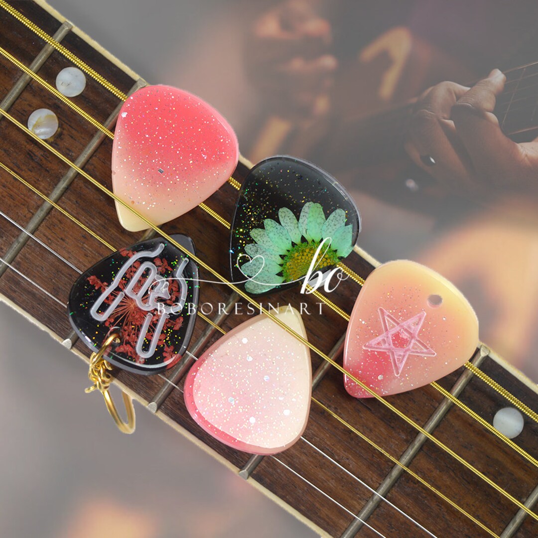 Guitar Pick Resin Moldguitar Plectrum Silicone Moldthumb Etsy