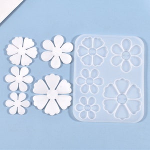 Flower Petals Silicone Mold-Flower Petal Resin Mold-Flower Petals Earrings Mold-Jewelry Pendant Making Mold-Epoxy Resin Art Mold