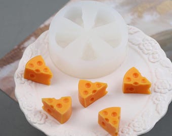 Kleine kaasfondant siliconen mal-schattige kaas kaars schimmel-chocolade taart decor schimmel-soja bijenwas kaars schimmel-aromatherapie kaars zeep schimmel