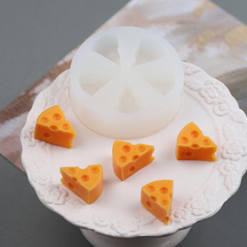 Kleine Käse Fondant Silikonform-Süße Käse Kerze Form-Schokoladen Kuchen Dekor Form-Soja Bienenwachs Kerze Form-Aromatherapie Kerze Seifenform