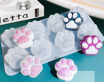 Cute Cat Paw Silicone Mold-Cat Paw Keychain Resin Mold-Cat Claw Pendant Mold-Animal Paw Print Mold-Aroma Candle Soap Mold-Home Decor Mold